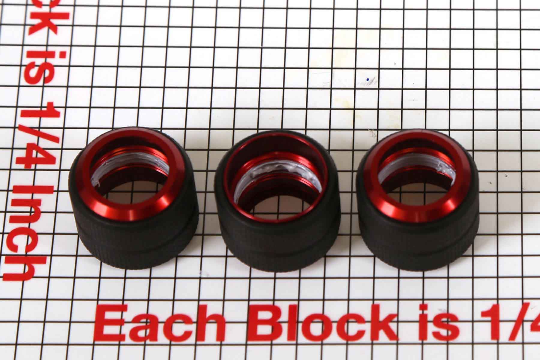R112122C219 RED ASM Twist Lock Rings - set of 3 | ManfrottoTripodParts.com